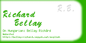 richard bellay business card