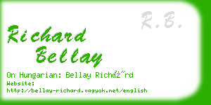 richard bellay business card